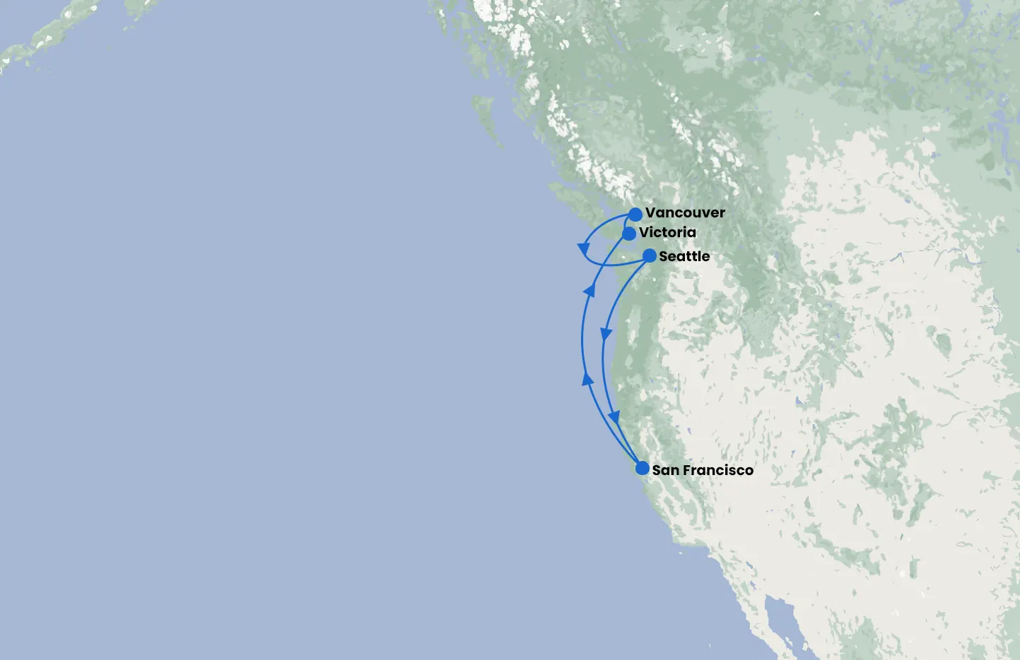 Las Vegas, San Francisco & Californian Coastal cruise with Ruby Princess
